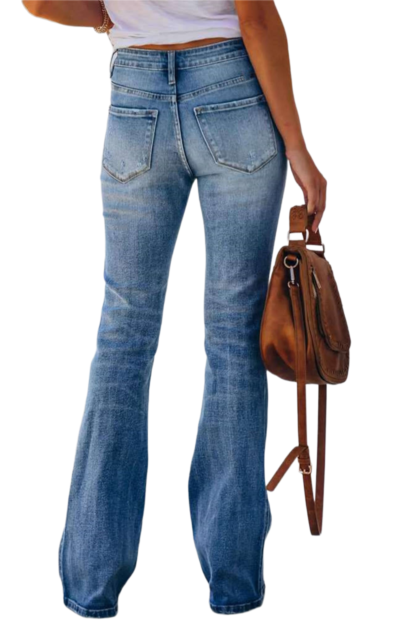 Buttoned Long Jeans