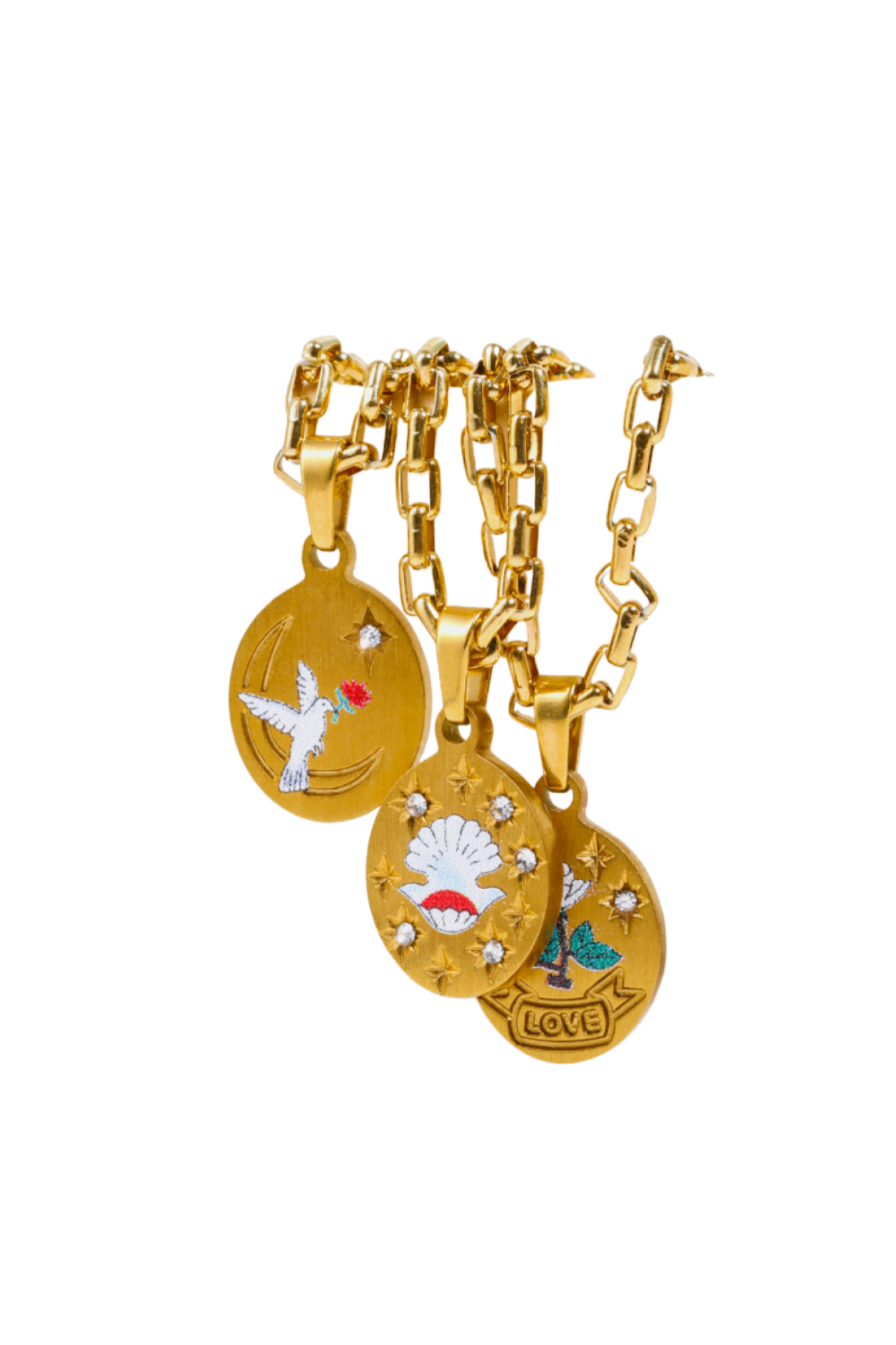 Stainless Steel 18K Gold-Plated Necklace