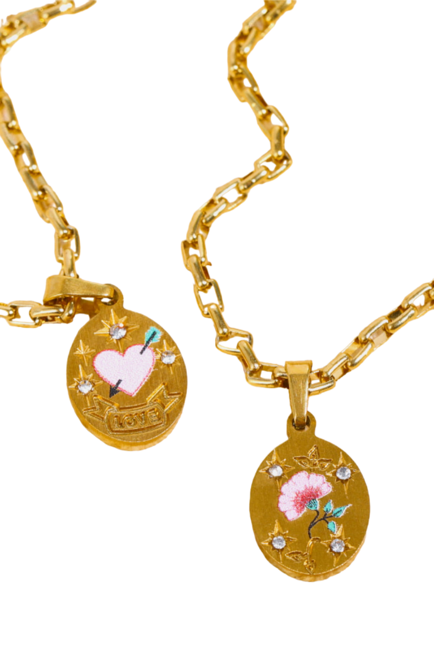 Stainless Steel 18K Gold-Plated Necklace