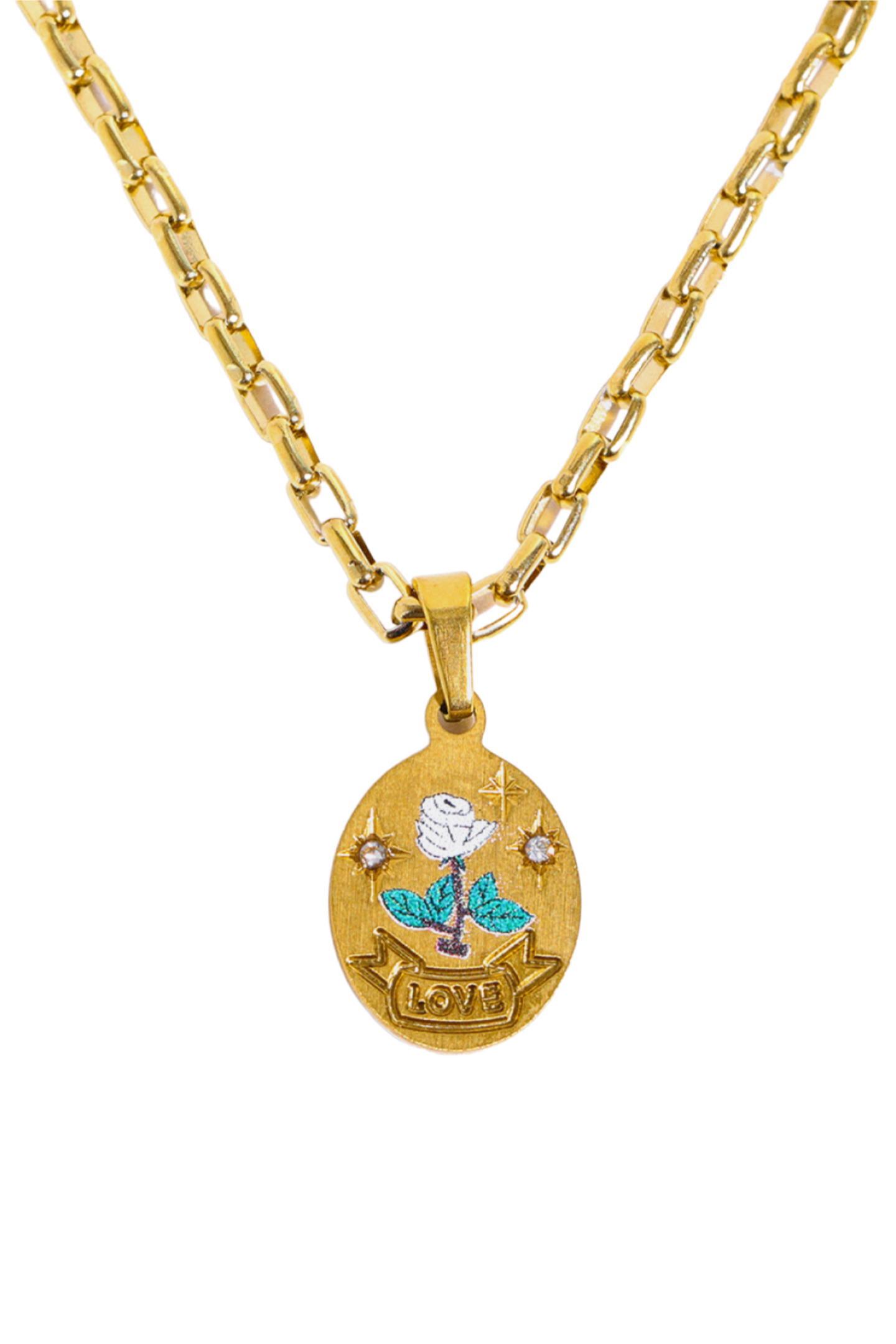 Stainless Steel 18K Gold-Plated Necklace