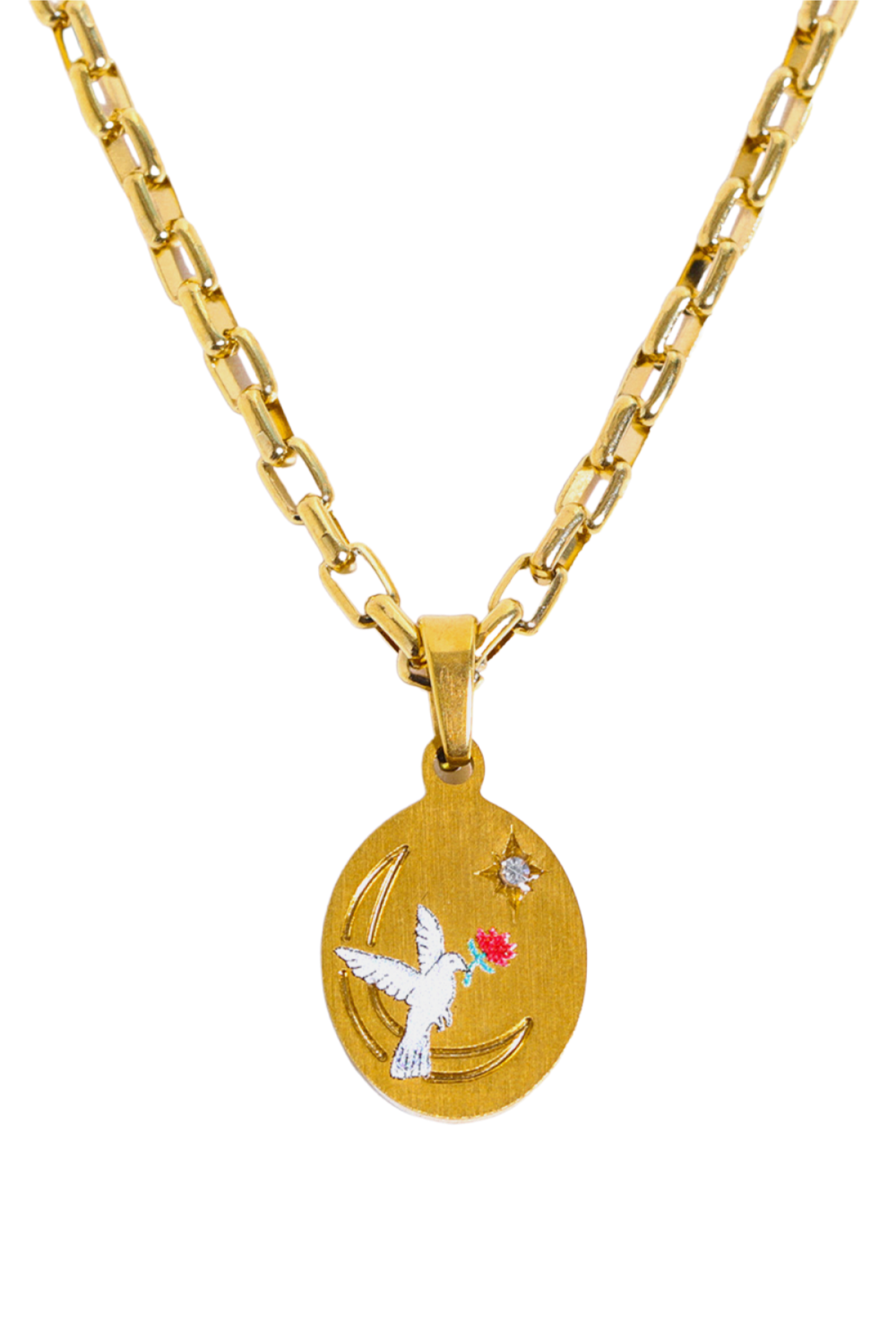 Stainless Steel 18K Gold-Plated Necklace