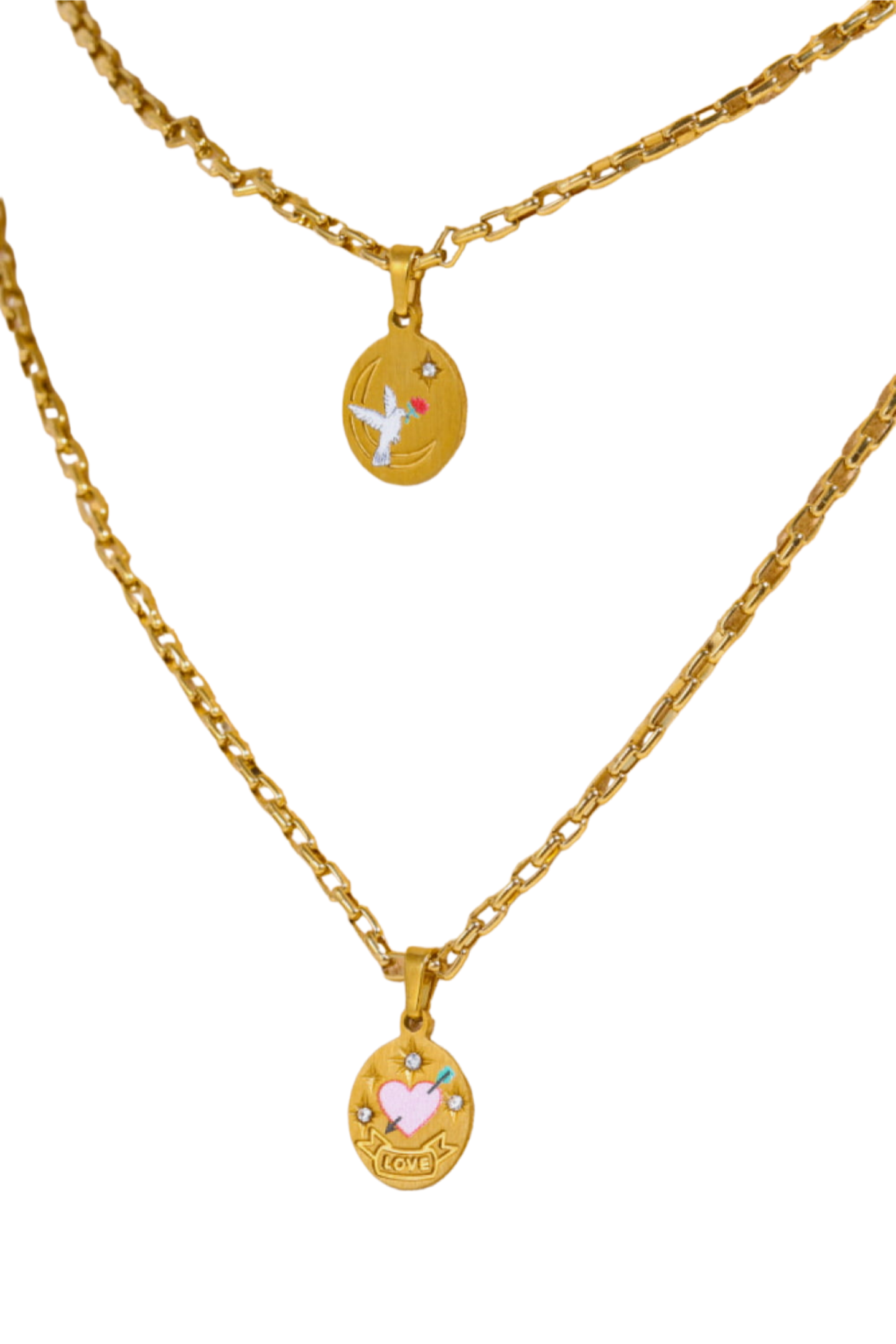 Stainless Steel 18K Gold-Plated Necklace