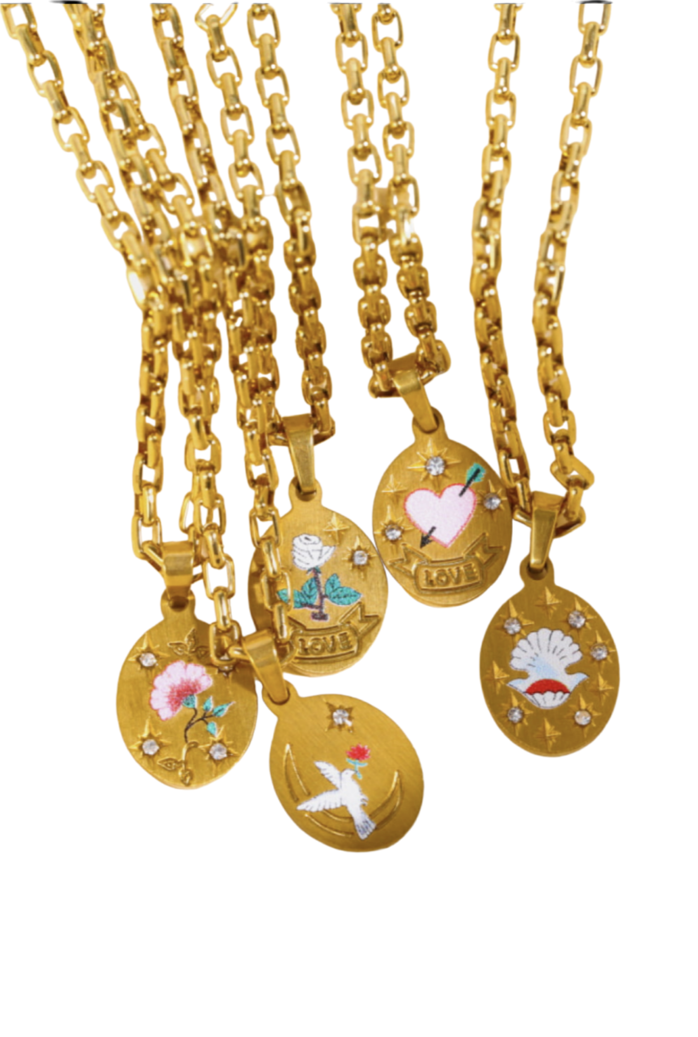 Stainless Steel 18K Gold-Plated Necklace
