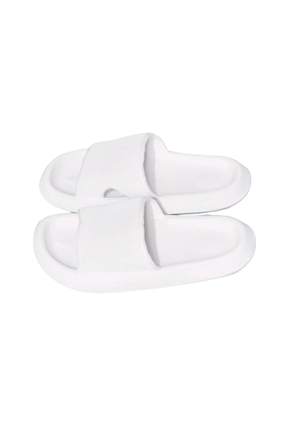 MMShoes Arms Around Me Open Toe Slide in White