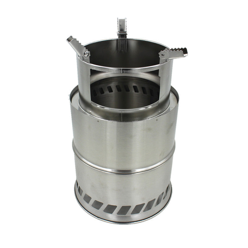 Outdoor detachable folding wood stove