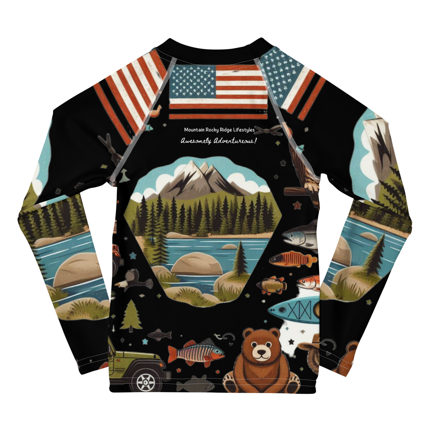 Kid's Rash Guard Thermal Designed By Tucker Lee