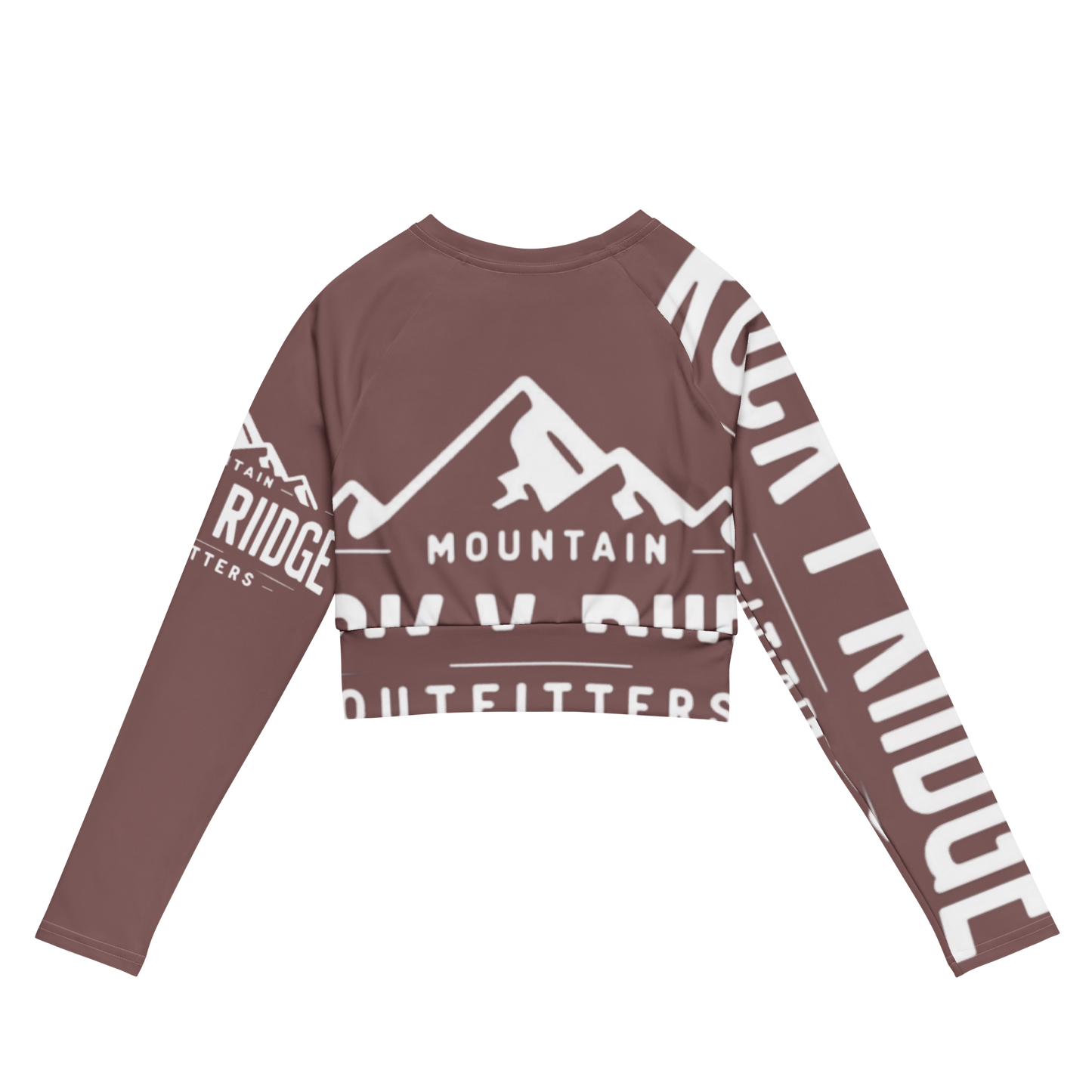 Recycled long-sleeve crop top