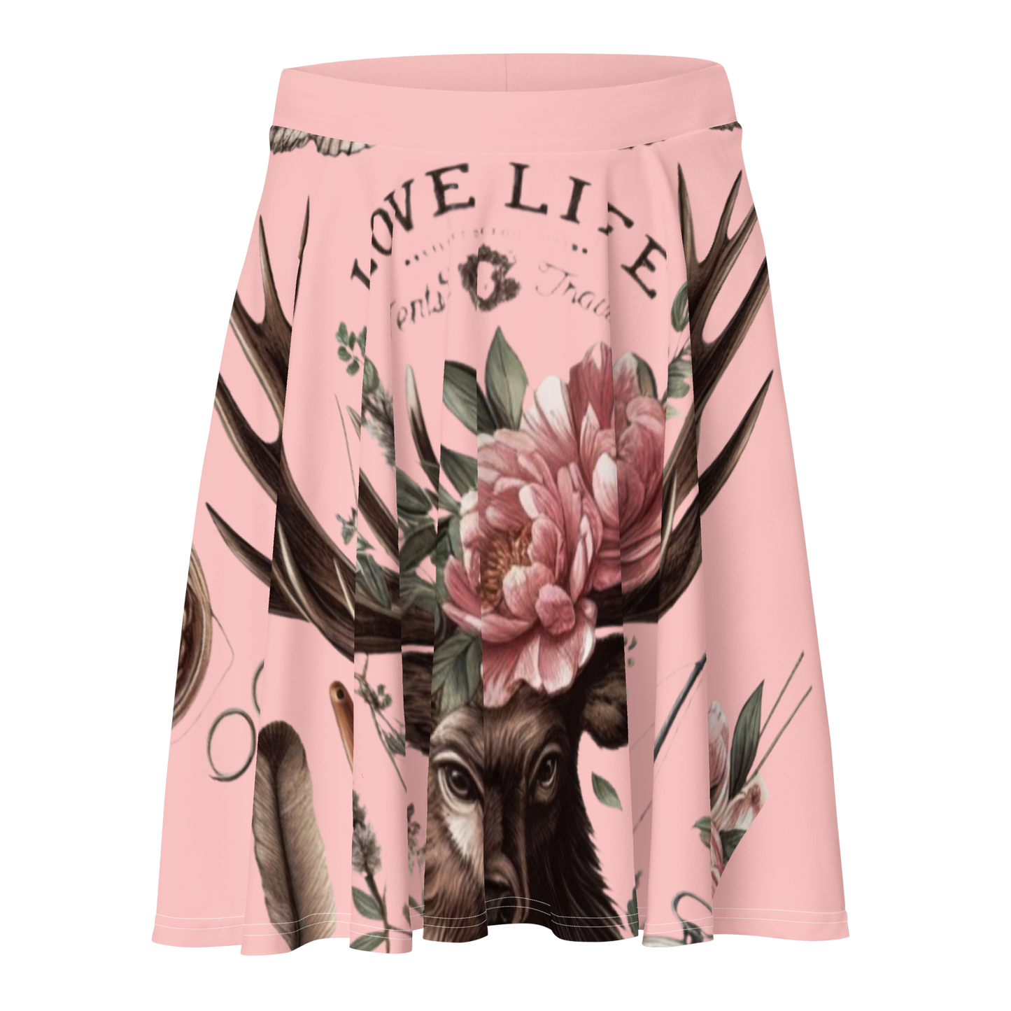 Soft Pale Pink Skater Skirt