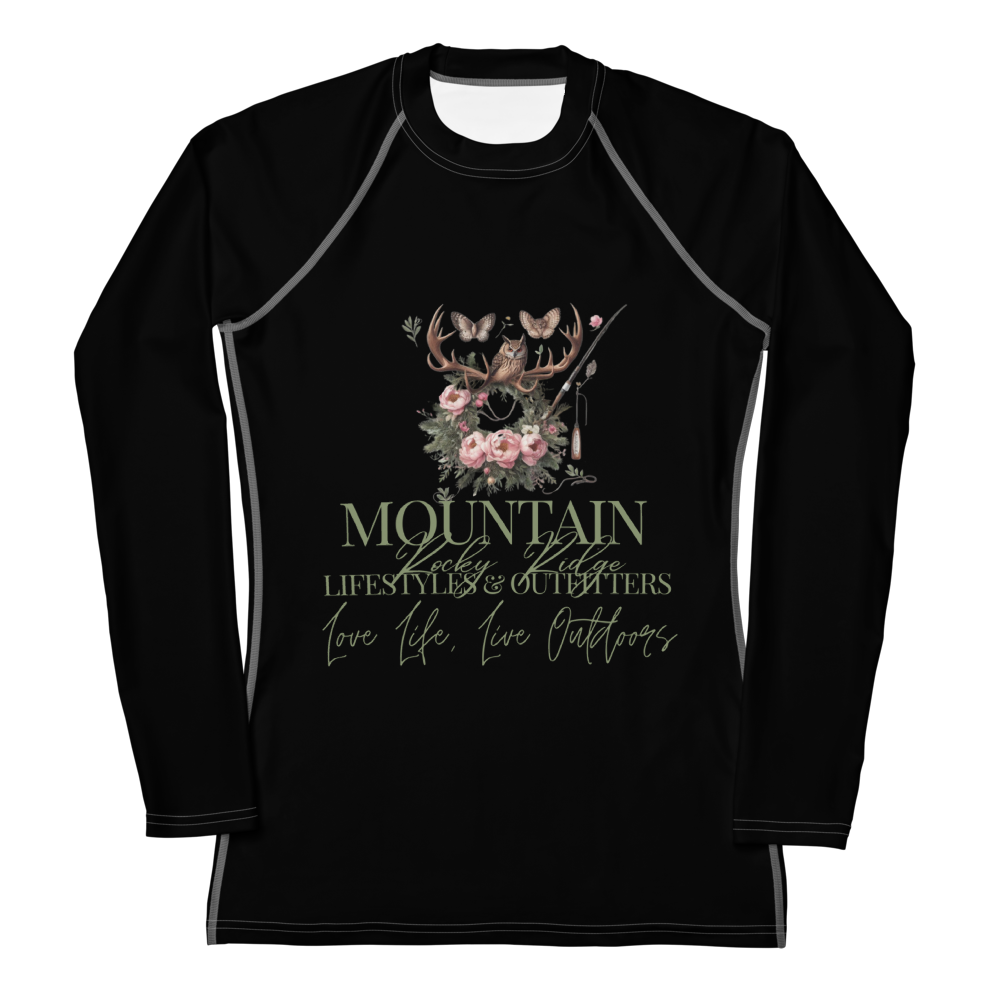 Women's Rash Guard Exclusive Love Life Live Outdoors MRRL&O Print Designs