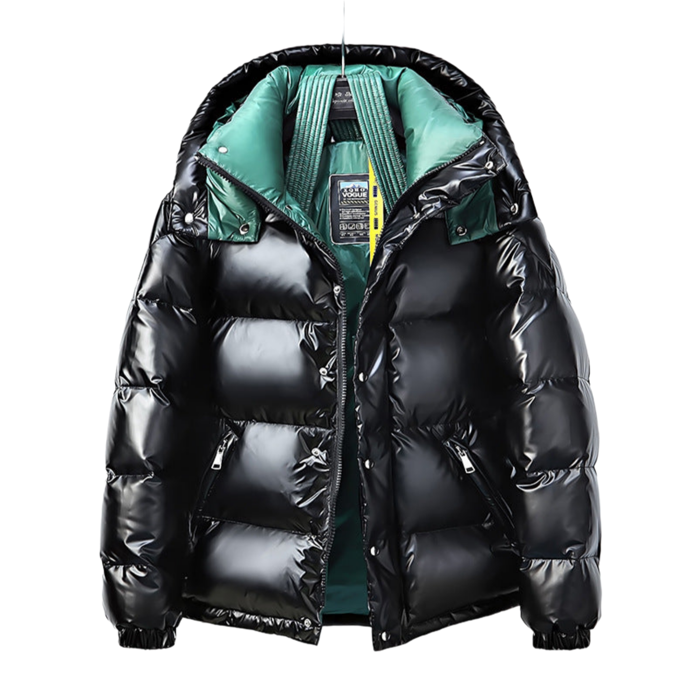 Glossy Down Jacket For Young Men And Women Couples