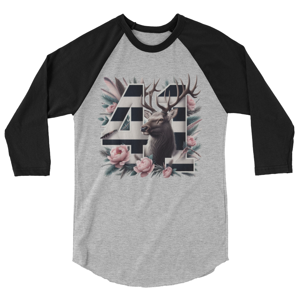 3/4 sleeve raglan shirt