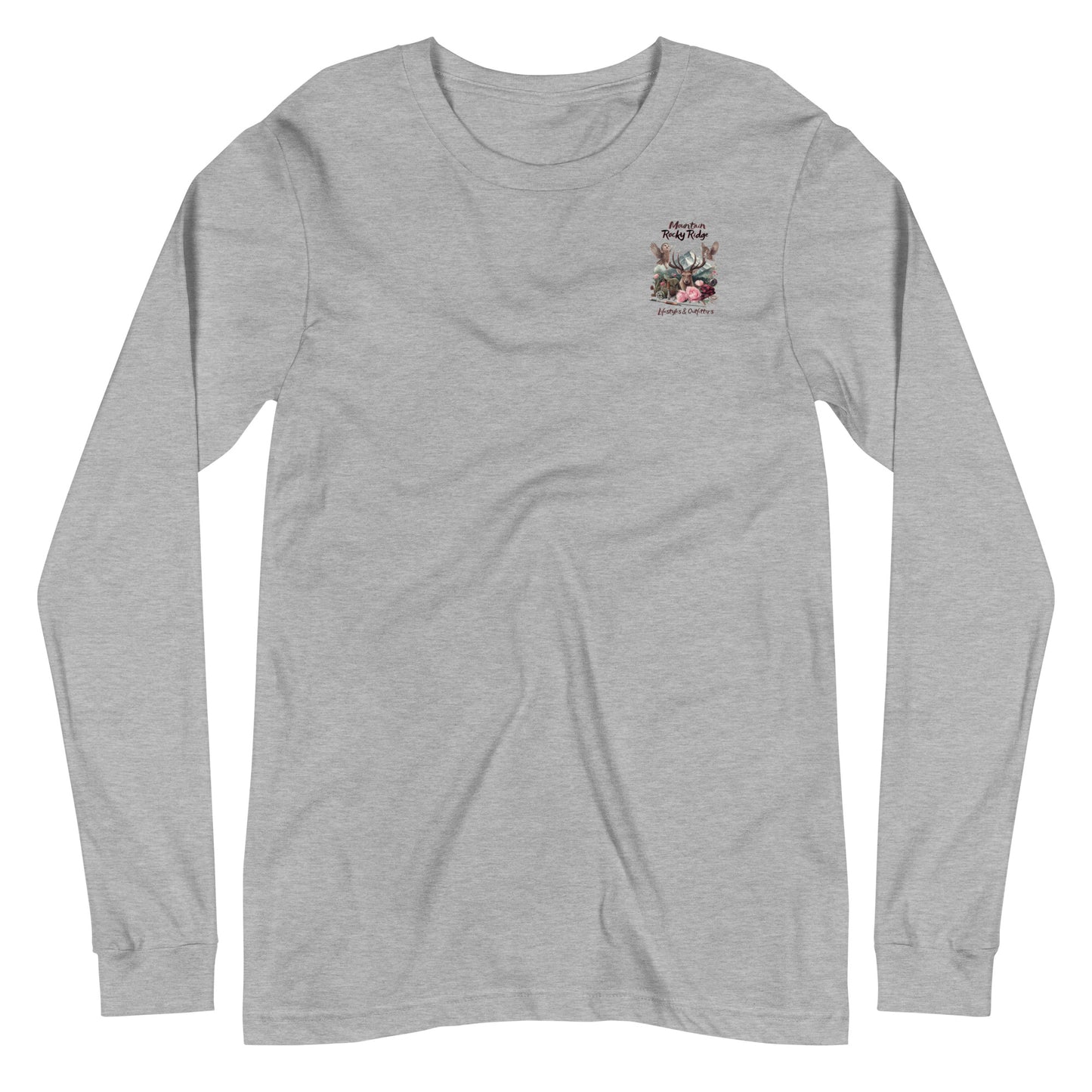Unisex Long Sleeve Tee Exclusive Love Life Live Outdoors MRRL&O Print Designs