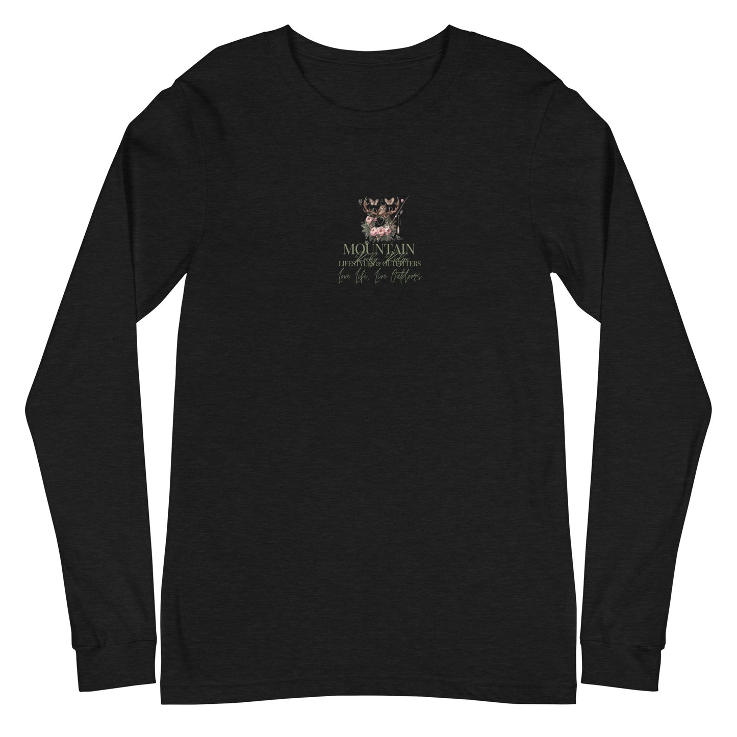 Unisex Long Sleeve Tee Exclusive Love Life Live Outdoors MRRL&O Print Designs
