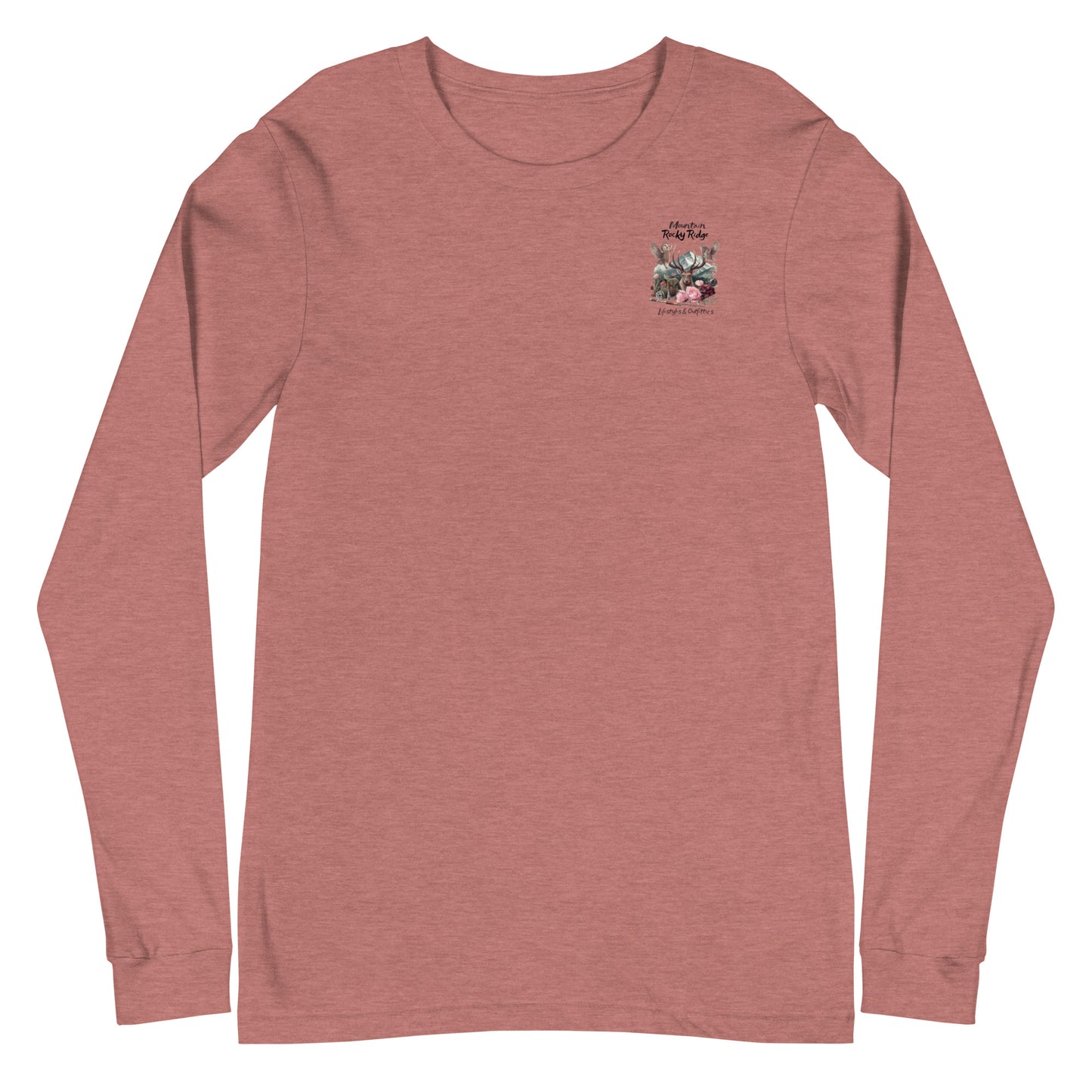 Unisex Long Sleeve Tee Exclusive Love Life Live Outdoors MRRL&O Print Designs
