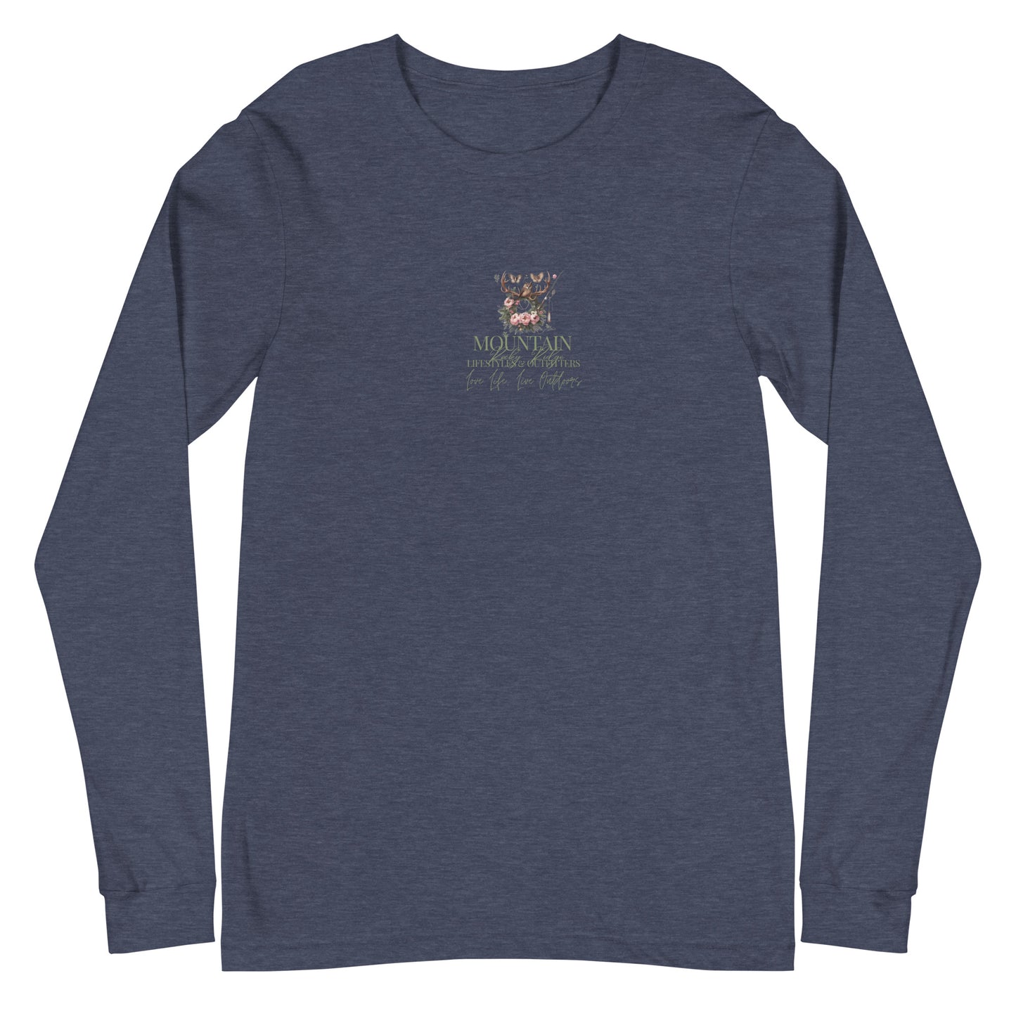 Unisex Long Sleeve Tee Exclusive Love Life Live Outdoors MRRL&O Print Designs