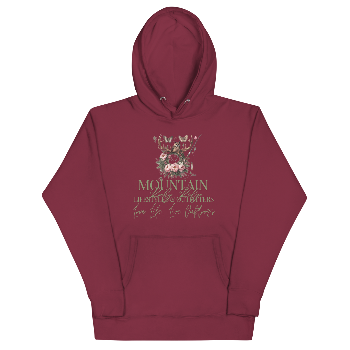 Unisex Hoodie Exclusive Love Life Live Outdoors MRRL&O Print Designs