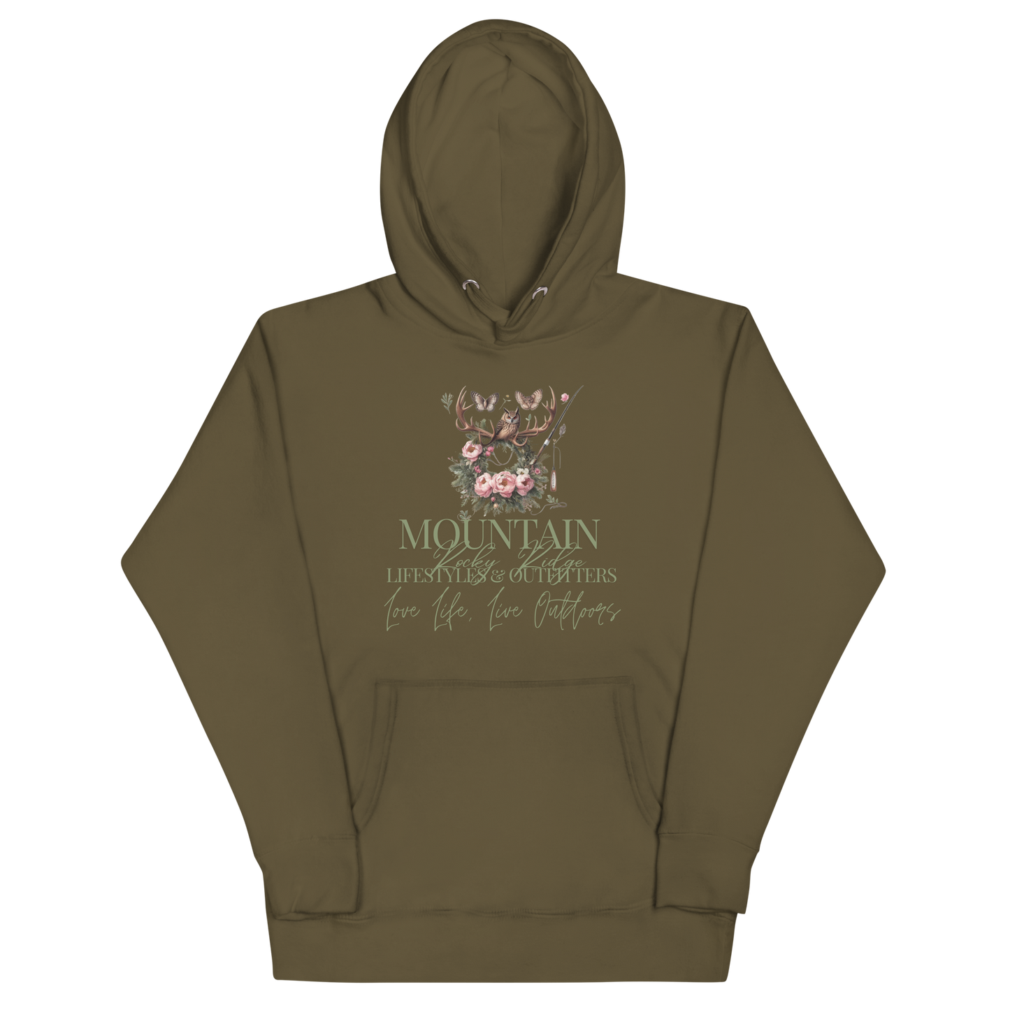 Unisex Hoodie Exclusive Love Life Live Outdoors MRRL&O Print Designs