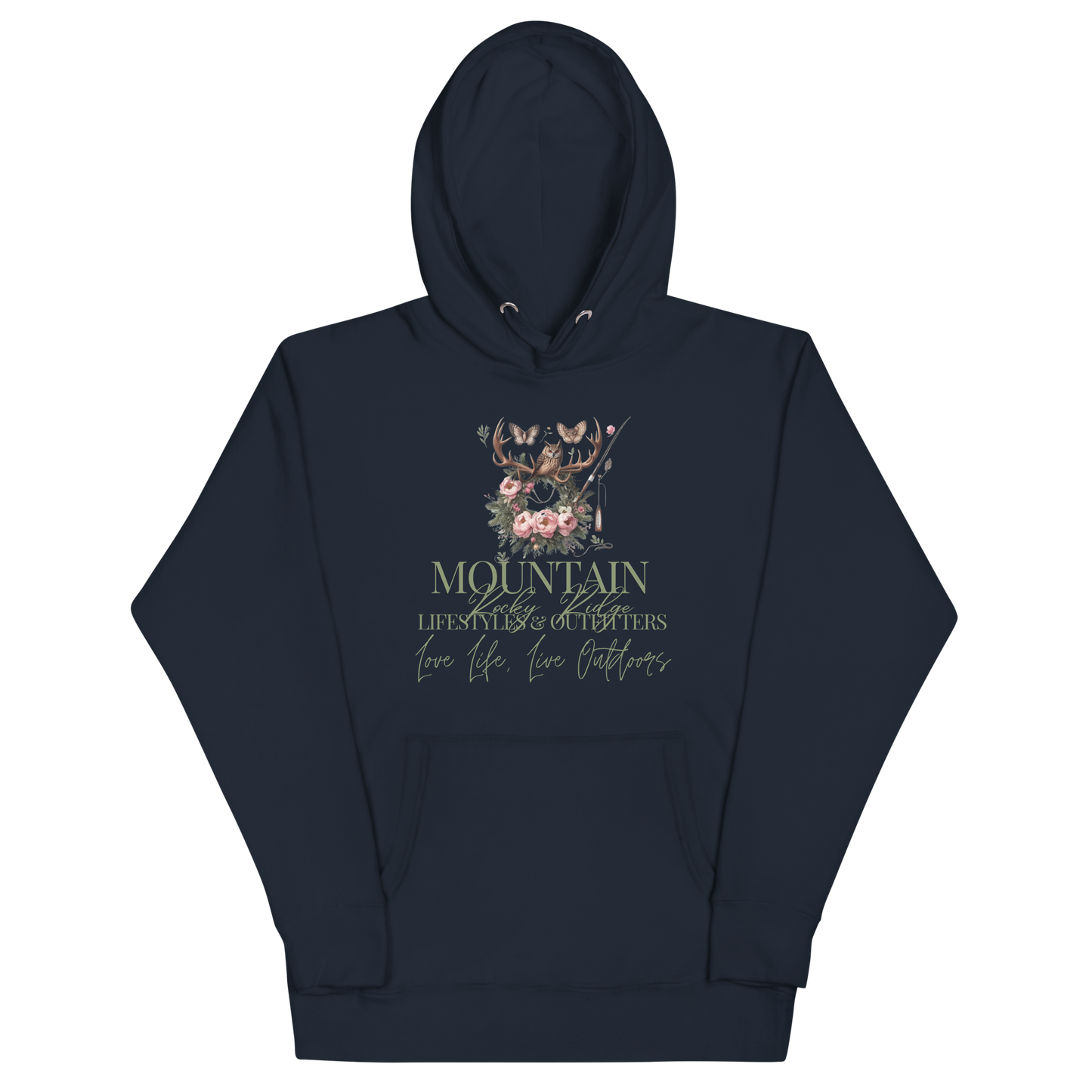 Unisex Hoodie Exclusive Love Life Live Outdoors MRRL&O Print Designs