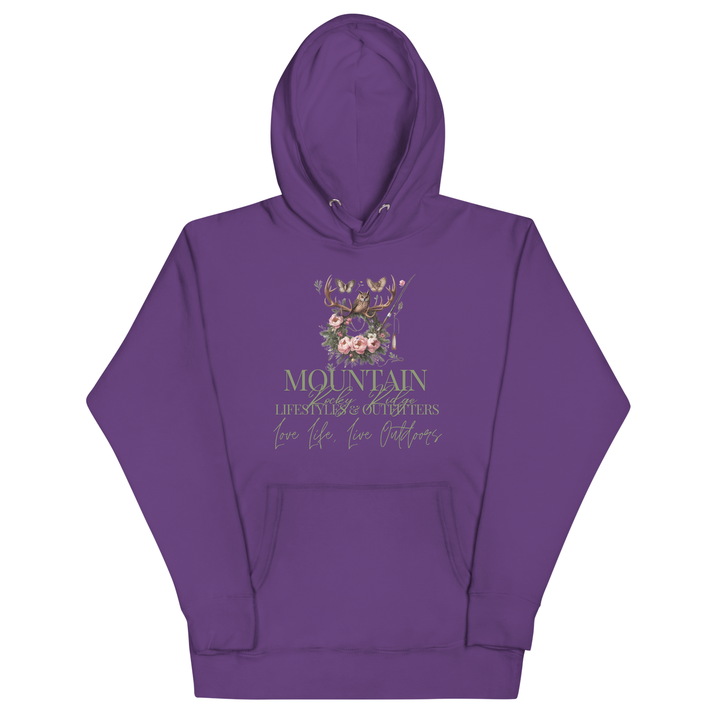 Unisex Hoodie Exclusive Love Life Live Outdoors MRRL&O Print Designs