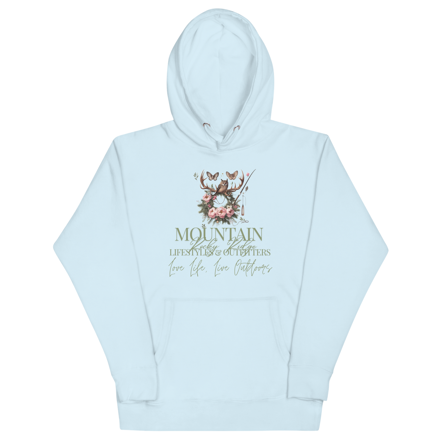Unisex Hoodie Exclusive Love Life Live Outdoors MRRL&O Print Designs