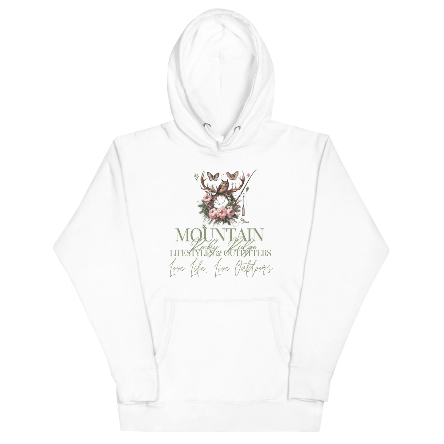 Unisex Hoodie Exclusive Love Life Live Outdoors MRRL&O Print Designs