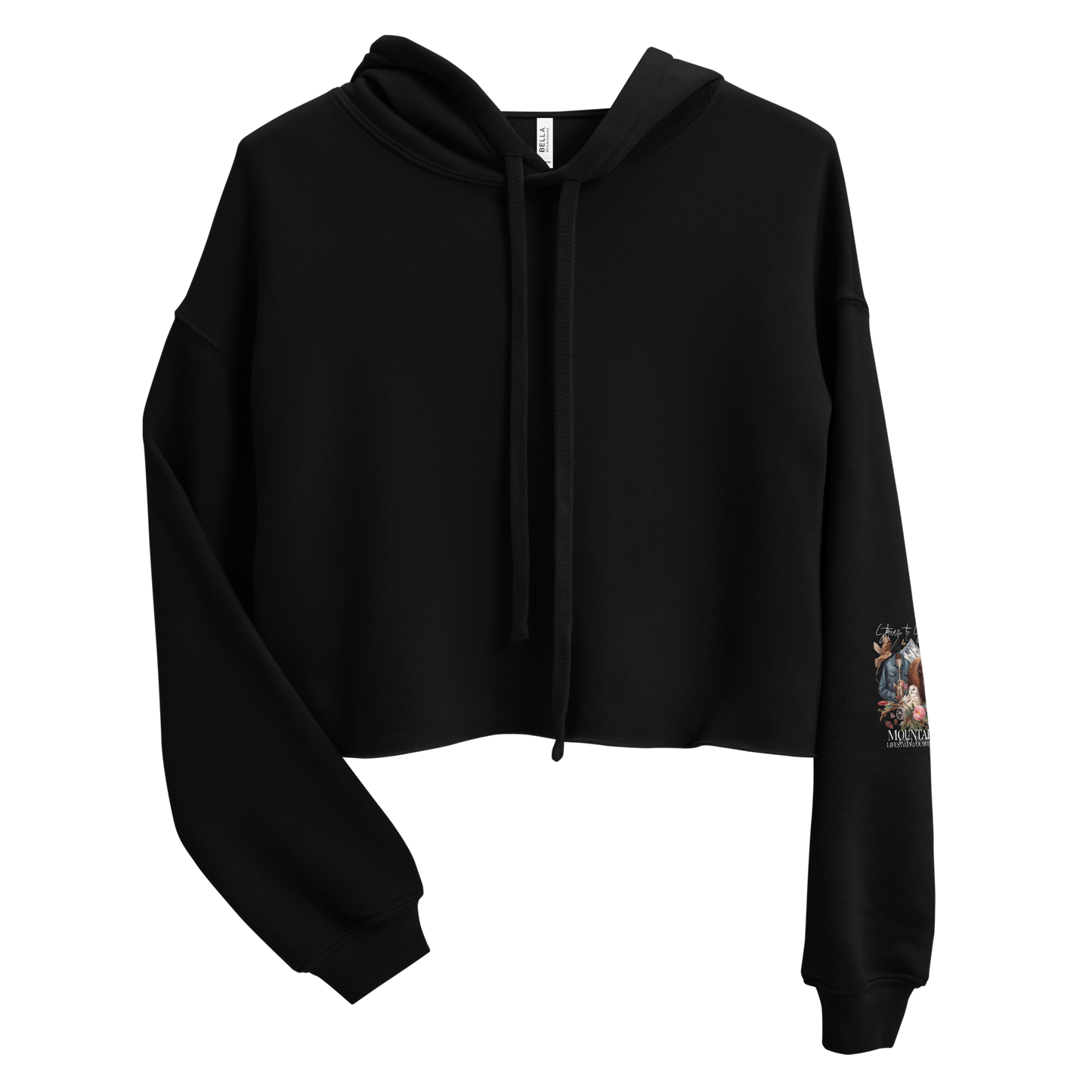 Crop Hoodie Exclusive Love Life Live Outdoors MRRL&O Print Designs