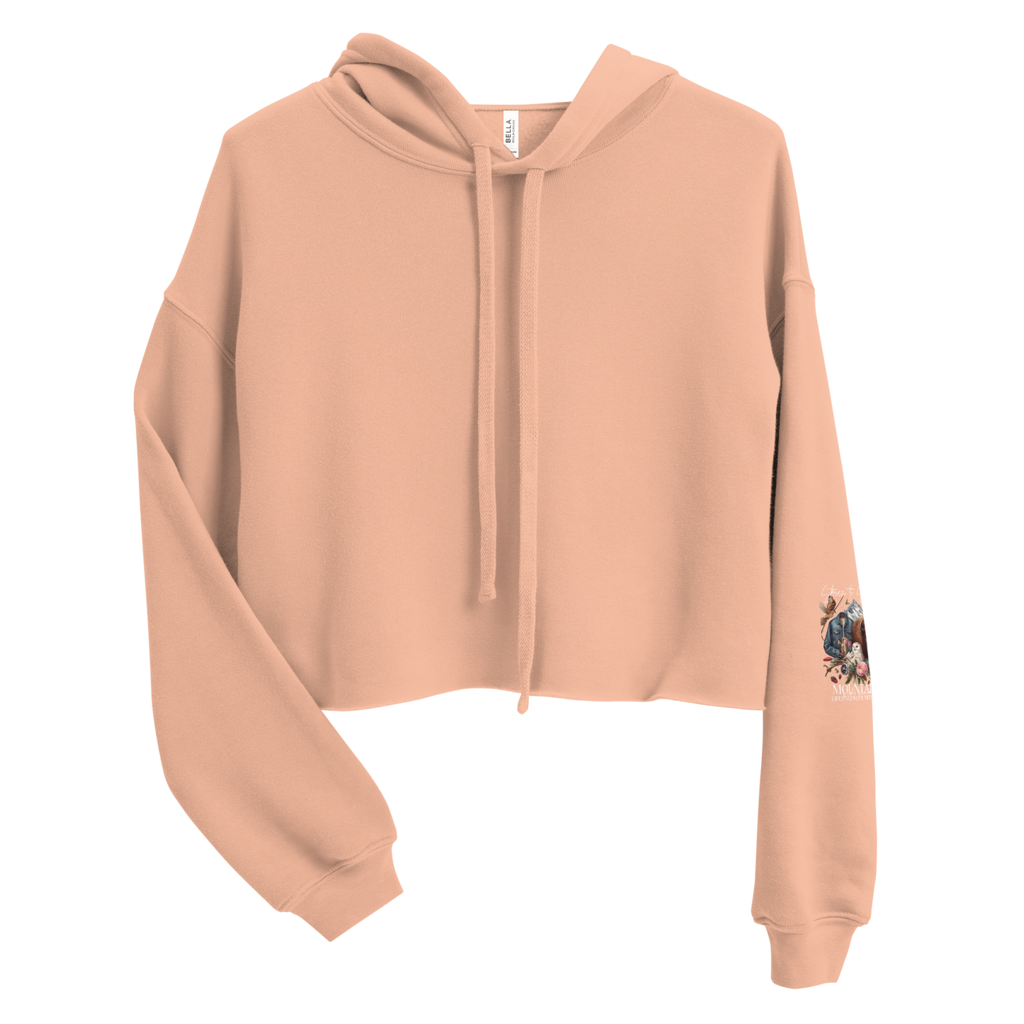 Crop Hoodie Exclusive Love Life Live Outdoors MRRL&O Print Designs