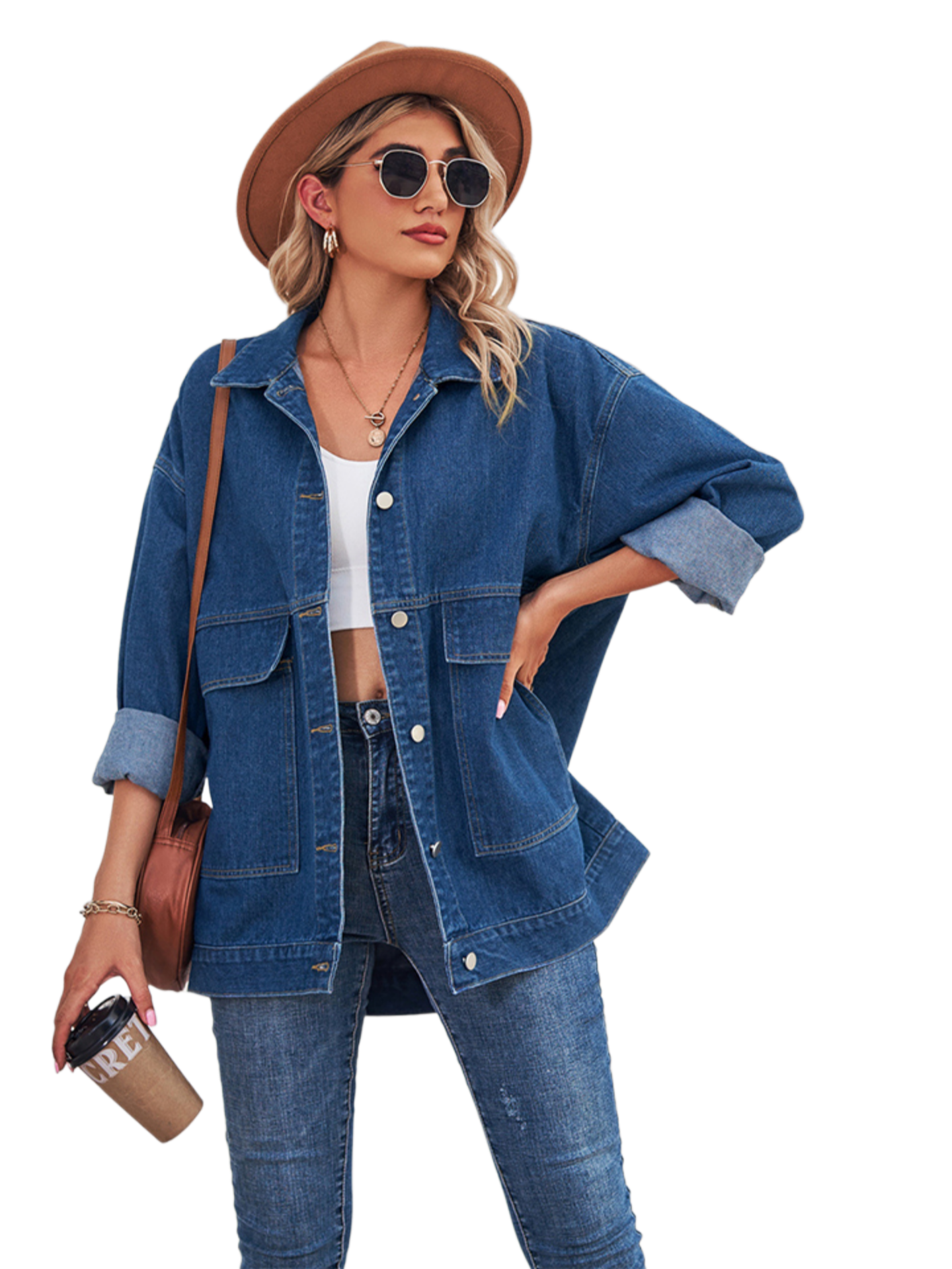 Dropped Shoulder Denim Jacket