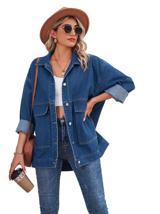Dropped Shoulder Denim Jacket