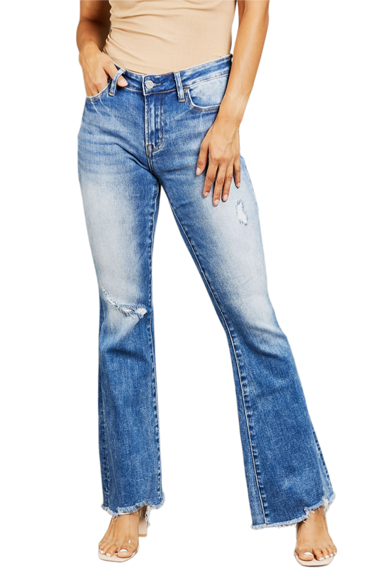 BAYEAS Izzie Mid Rise Bootcut Jeans