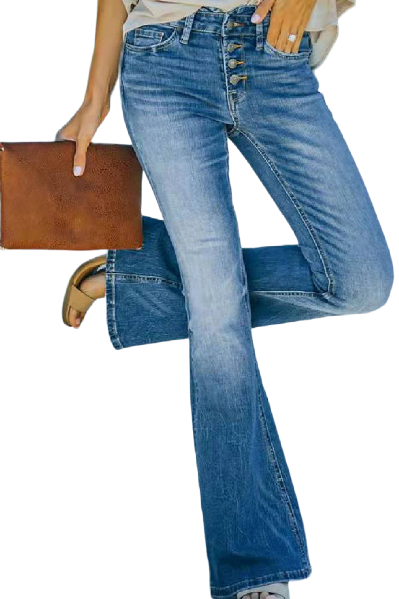 Wide Leg Long Jeans