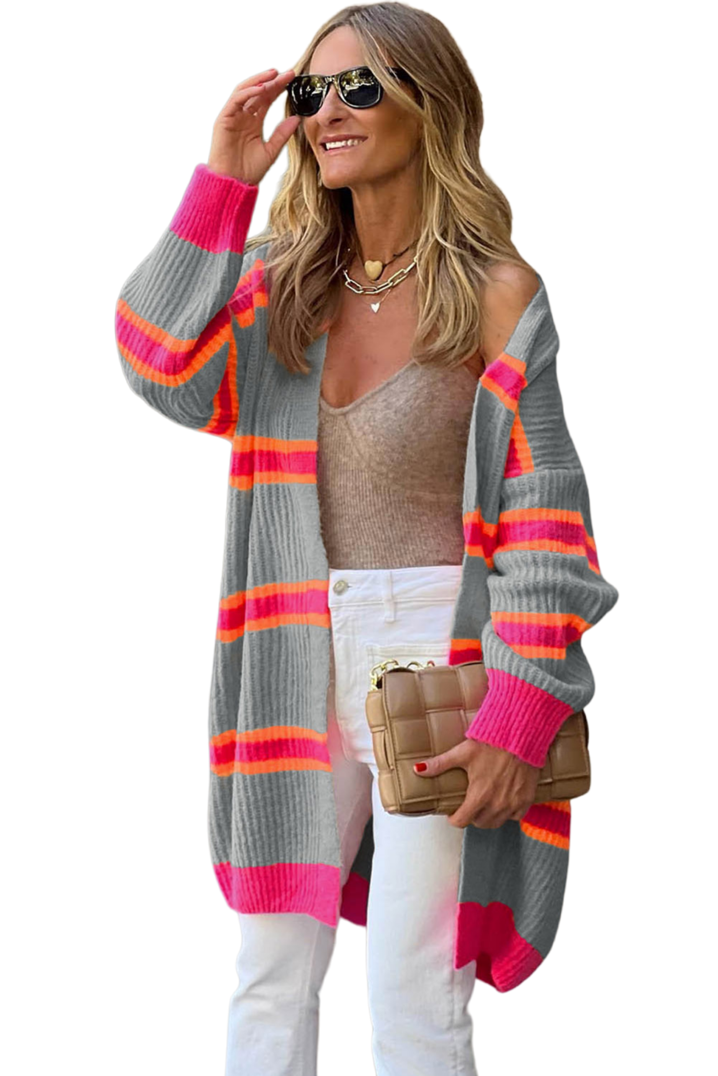 Ribbed Long Sleeve Cardigan