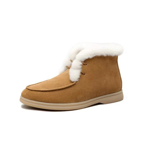 Ladies Comfortable Warm Lace-up Snow Boots