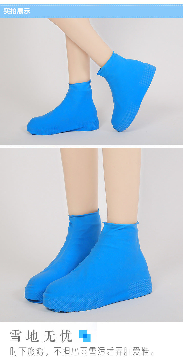 Men and women hiking slip wearable easy to carry silicone rain boots
