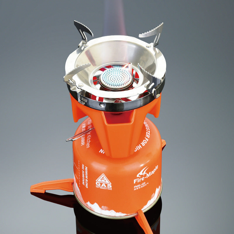 All-In-One Windproof Gas Stove Pot Heat Single Boiler Head Cover Pot Lightweight