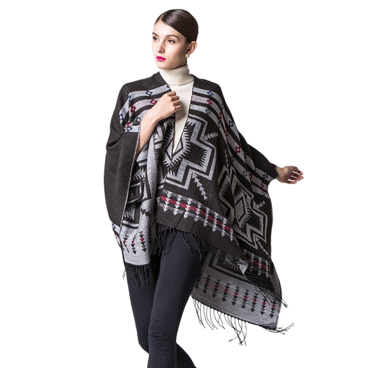 Geometric Santa Fe Southwest Poncho #Ilovemyponcho