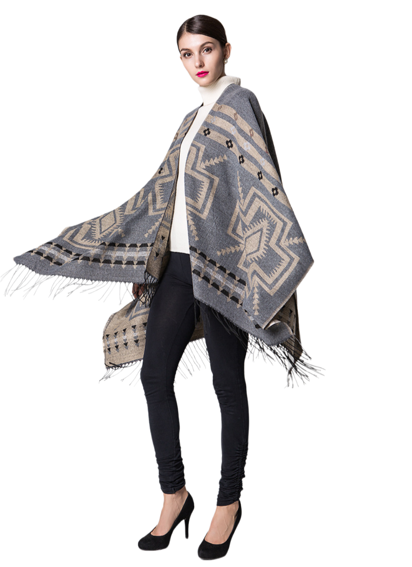 Geometric Santa Fe Southwest Poncho #Ilovemyponcho