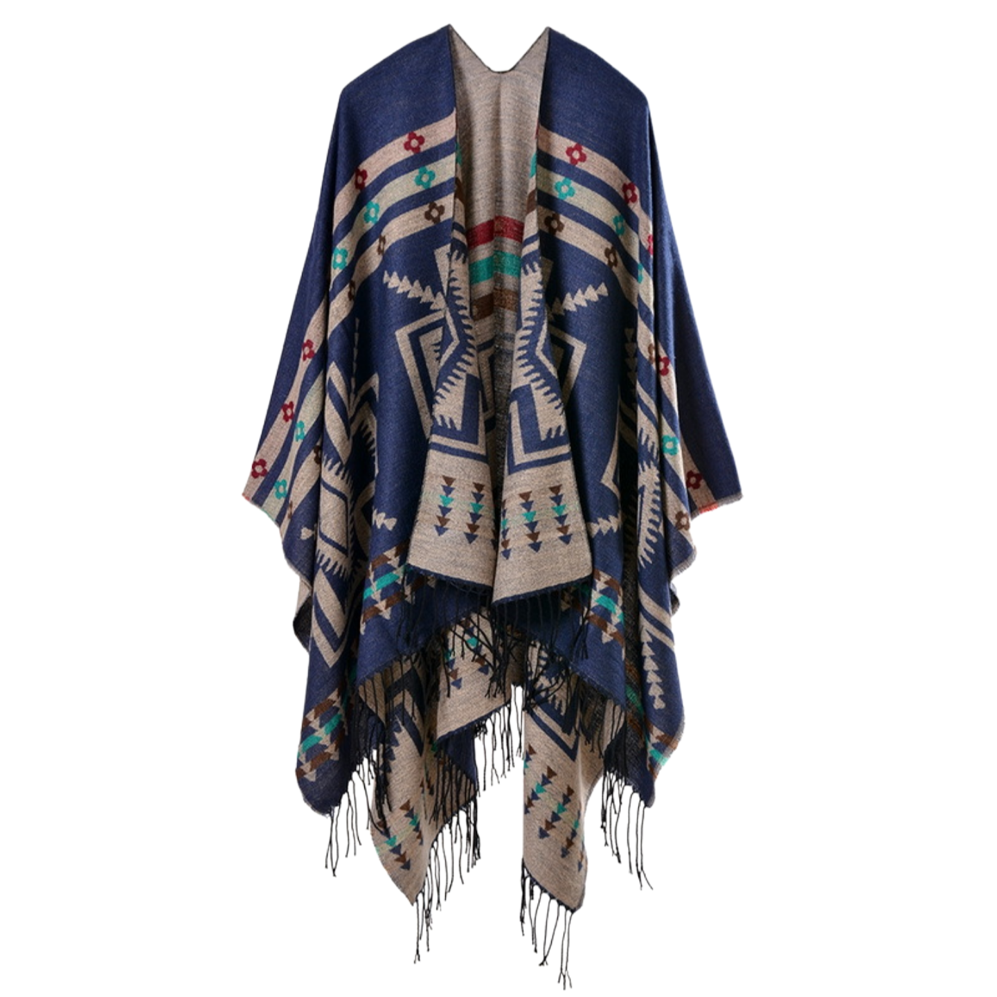 Geometric Santa Fe Southwest Poncho #Ilovemyponcho