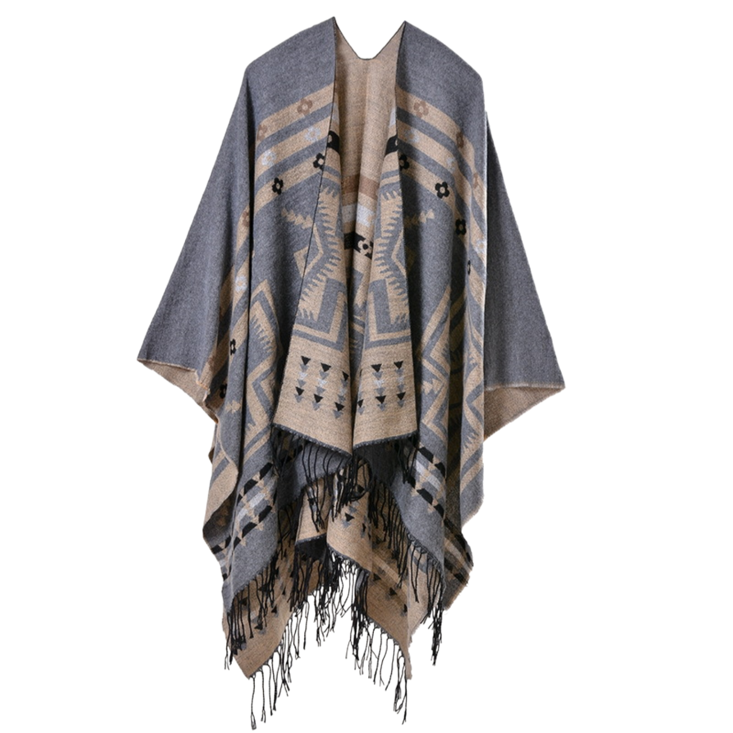 Geometric Santa Fe Southwest Poncho #Ilovemyponcho