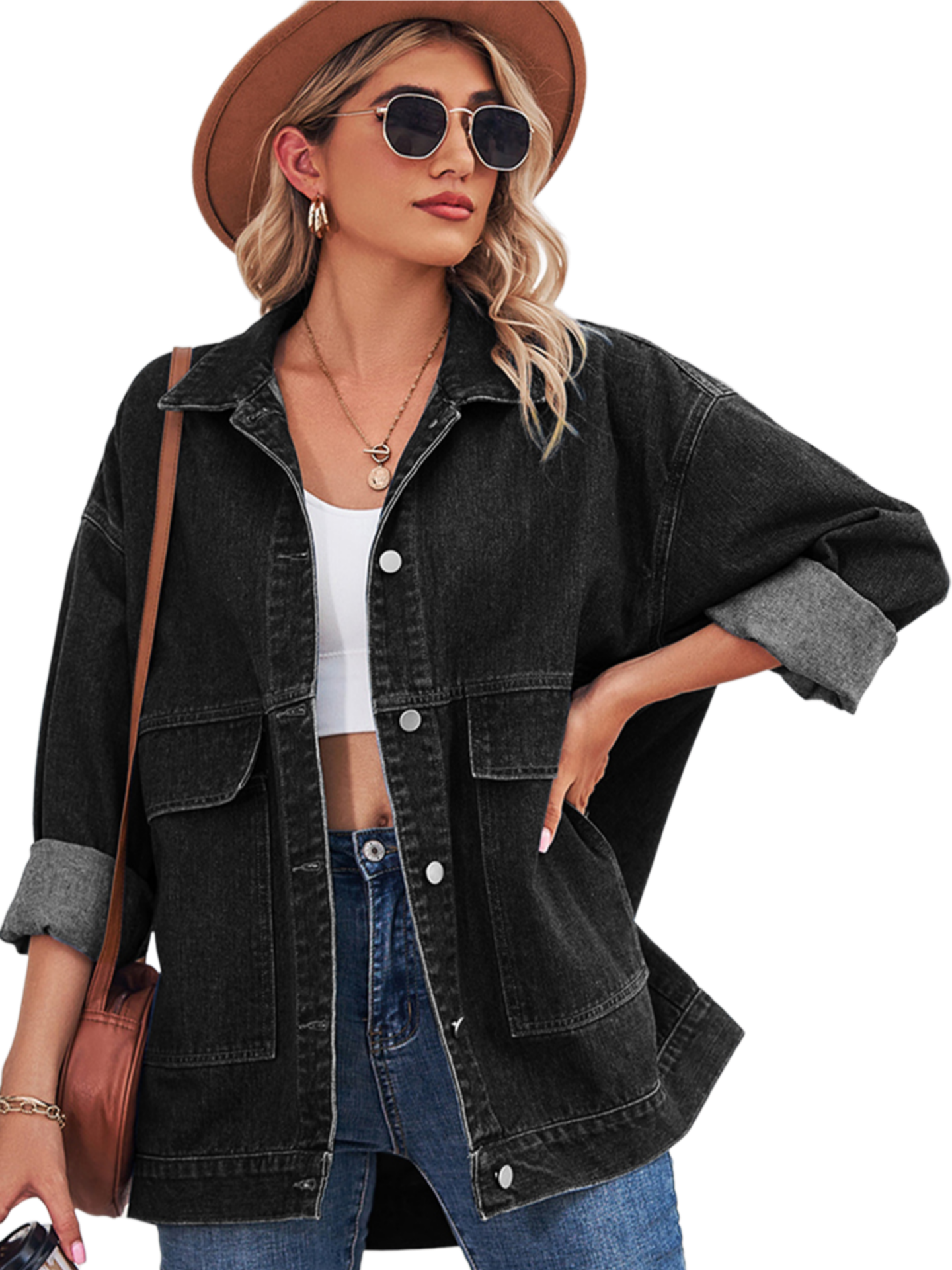 Dropped Shoulder Denim Jacket