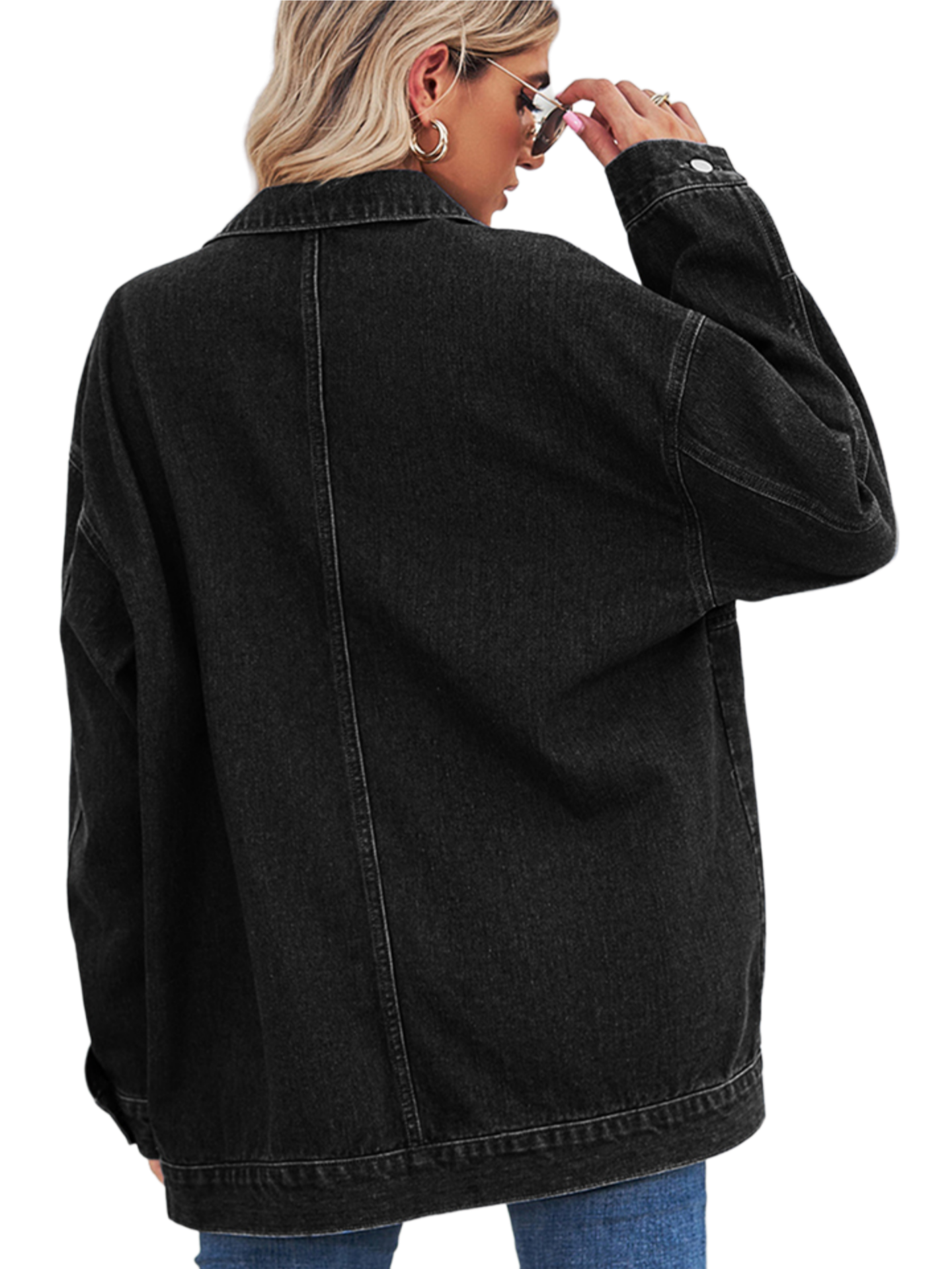 Dropped Shoulder Denim Jacket