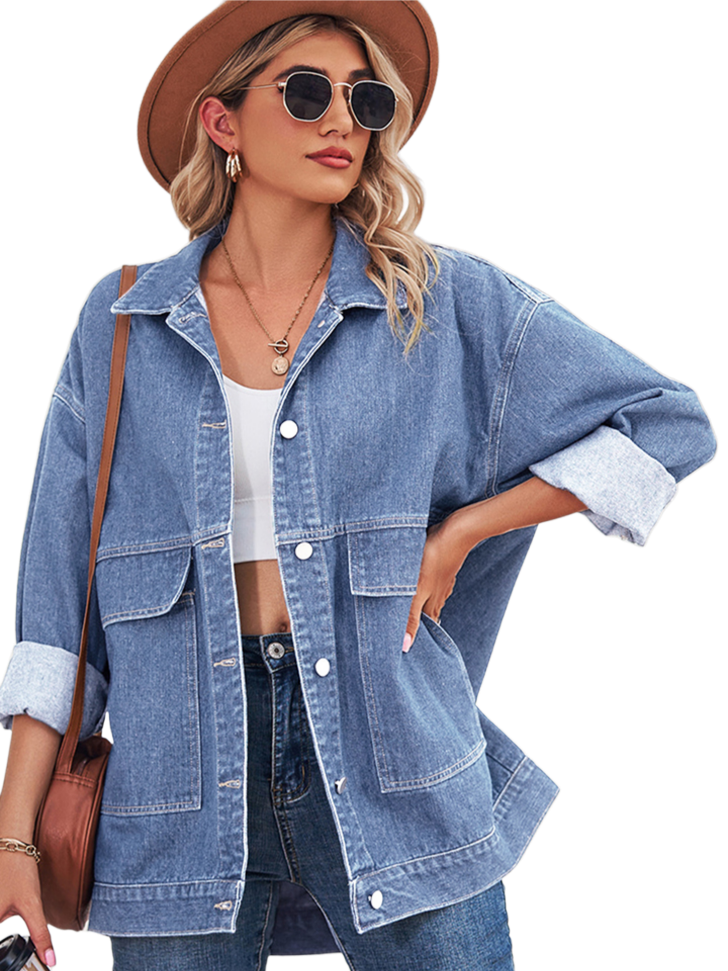 Dropped Shoulder Denim Jacket