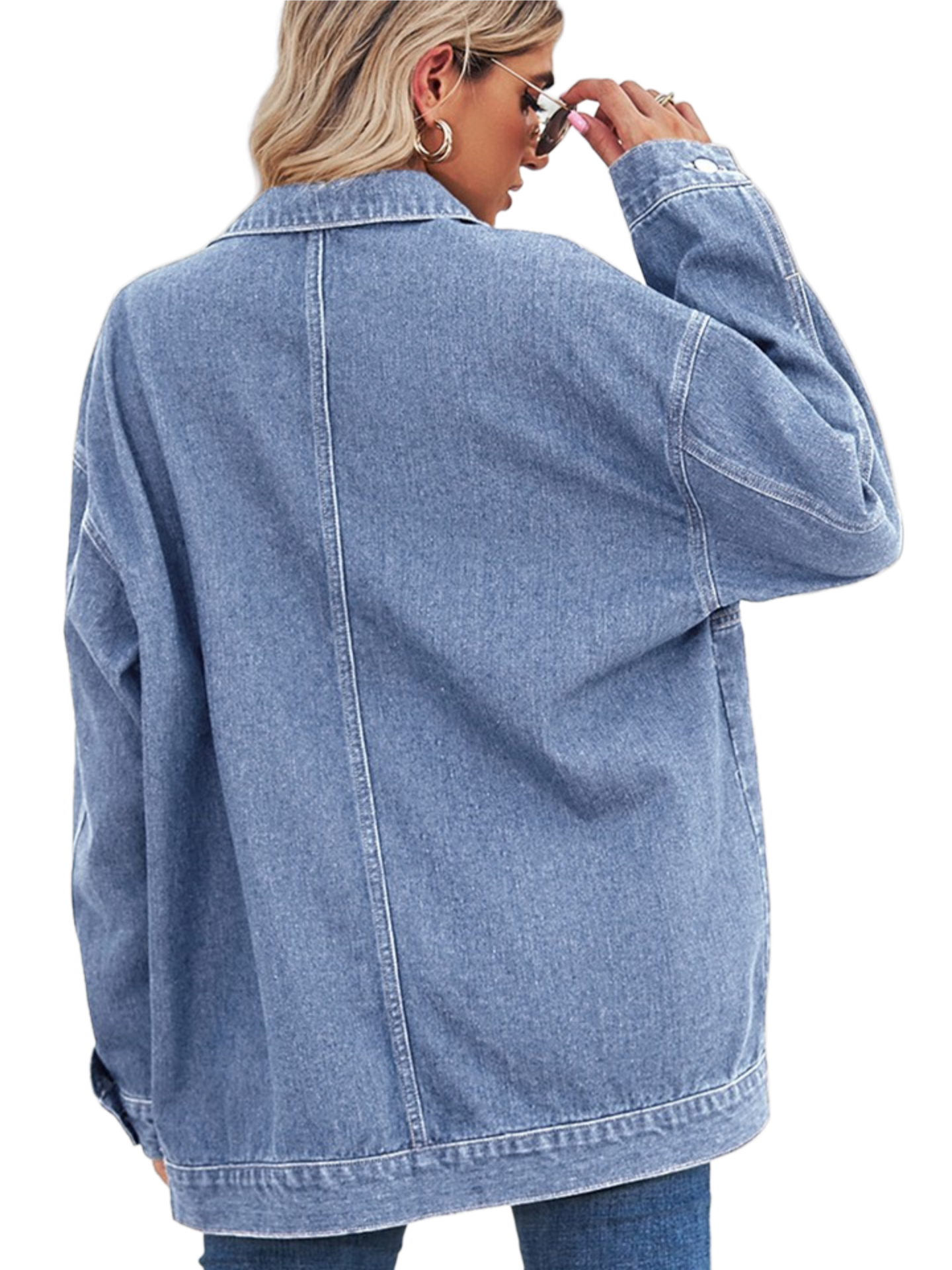 Dropped Shoulder Denim Jacket