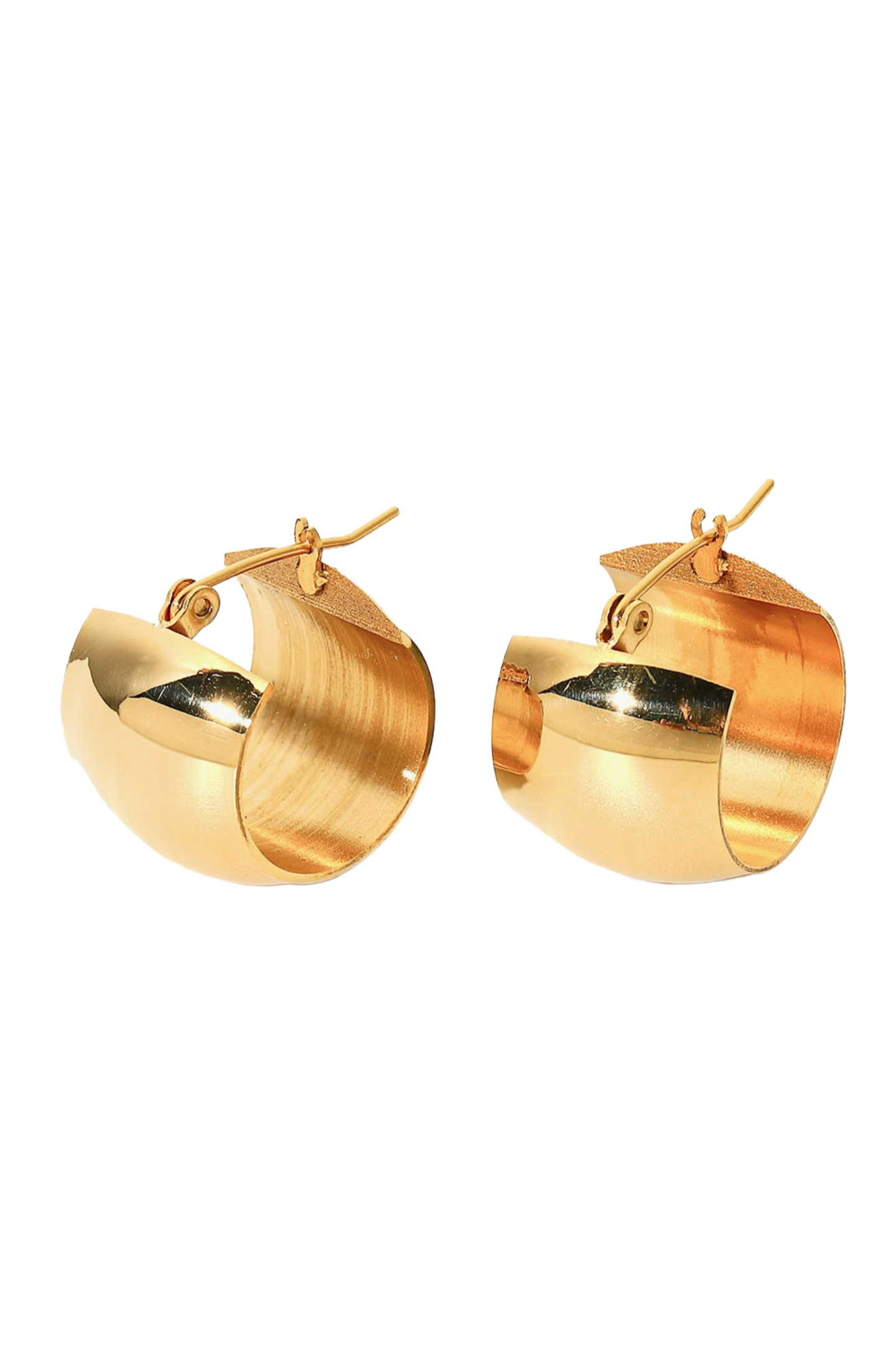 18K Gold Plated C-Hoop Earrings