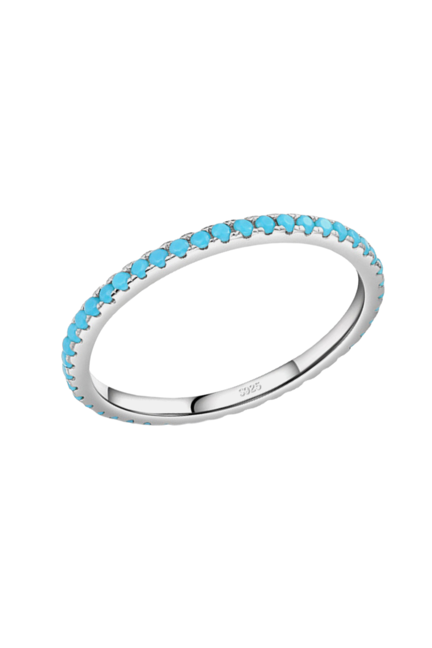 925 Sterling Silver Artificial Turquoise Ring