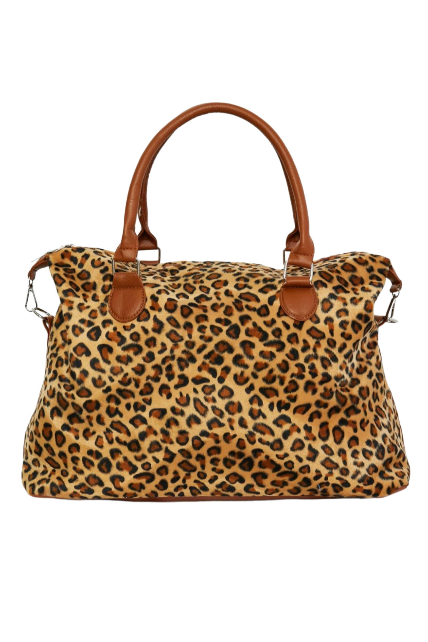 Animal Print Brushed Weekender Bag