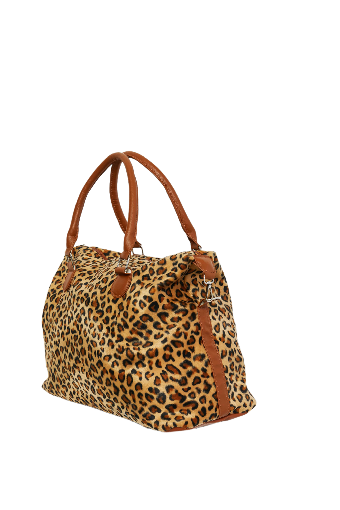 Animal Print Brushed Weekender Bag