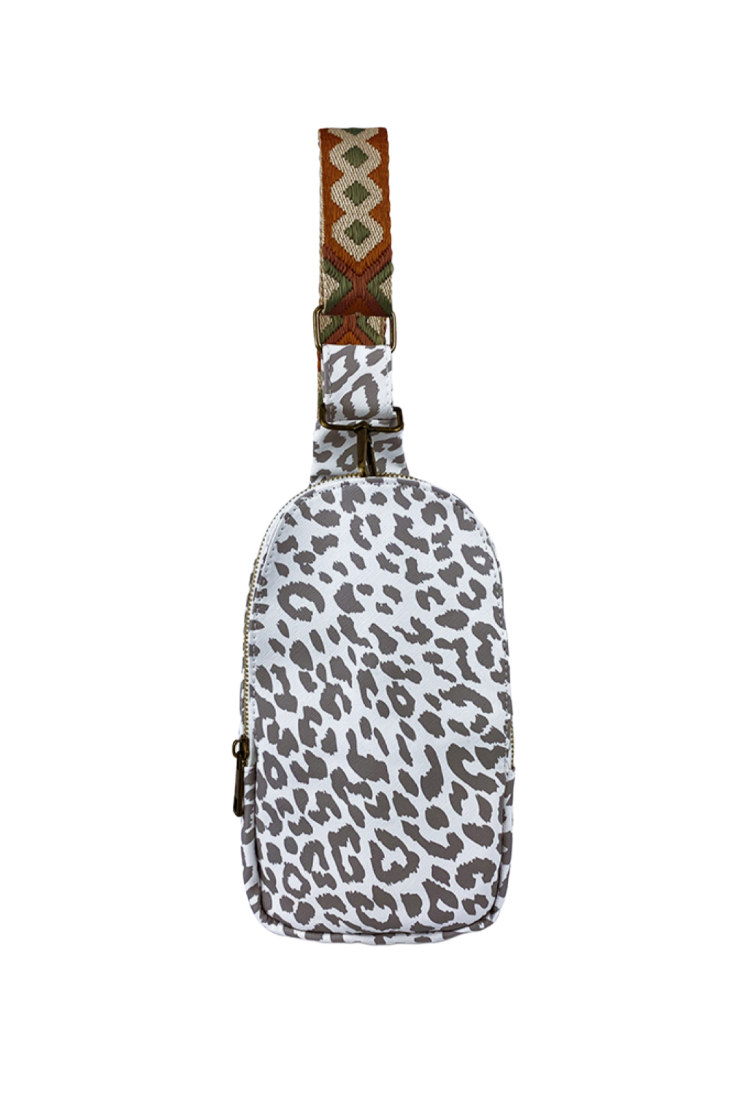 Printed Leather Sling Bag