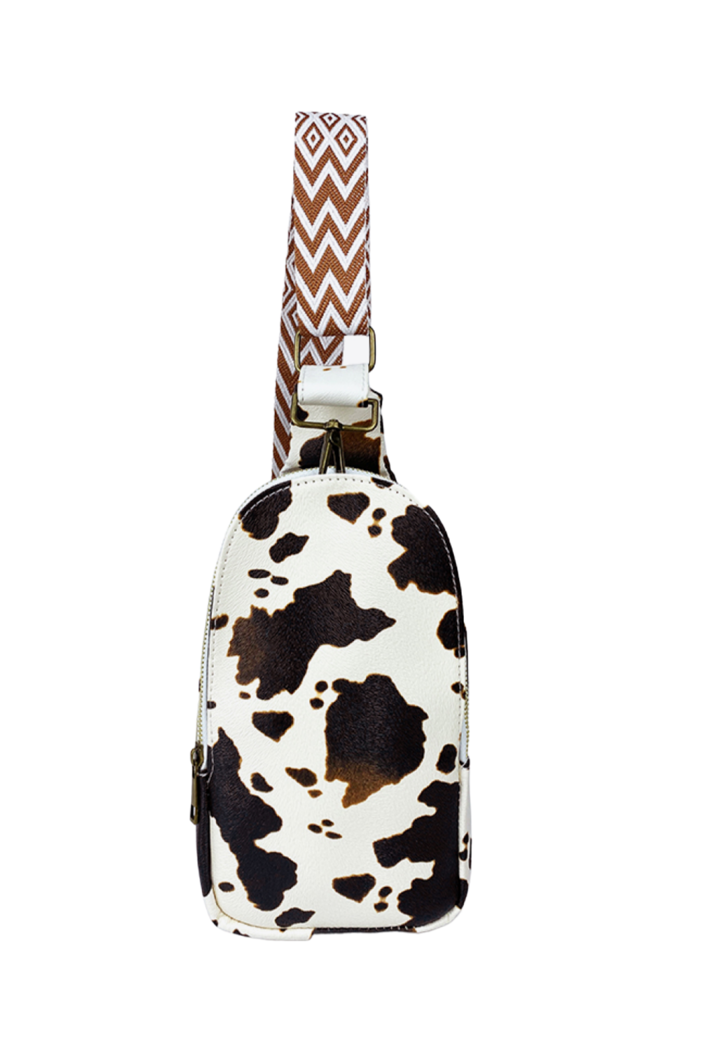 Printed Leather Sling Bag