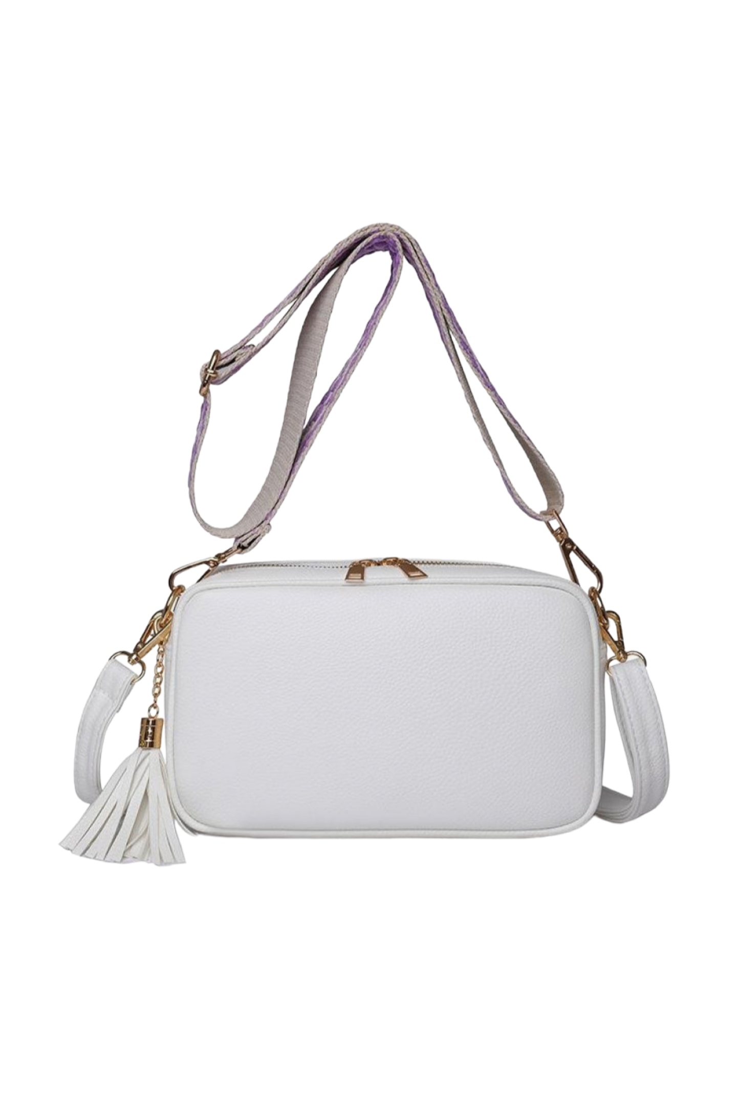 Leather Tassel Crossbody Bag